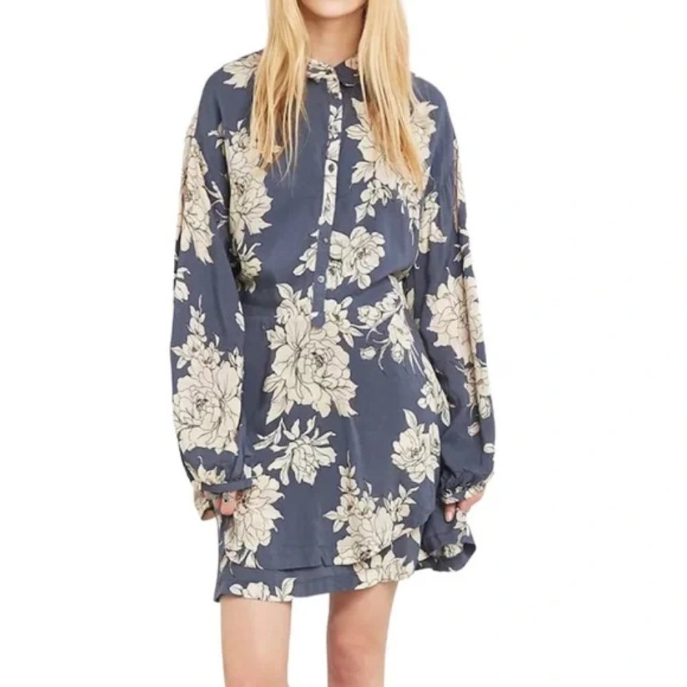 Free People Shake It Floral Mini Dress Size M Boho Chic